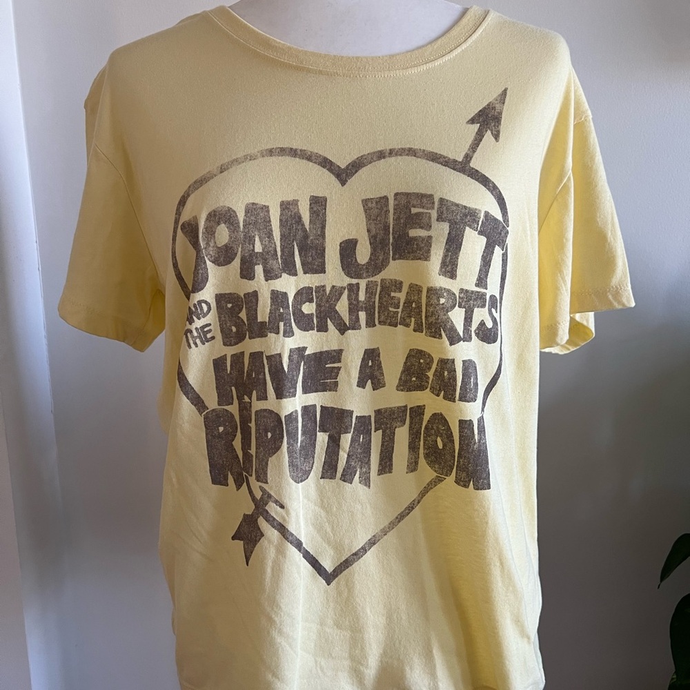 Yellow Graphic Tee - Joan Jett and the Blackhearts